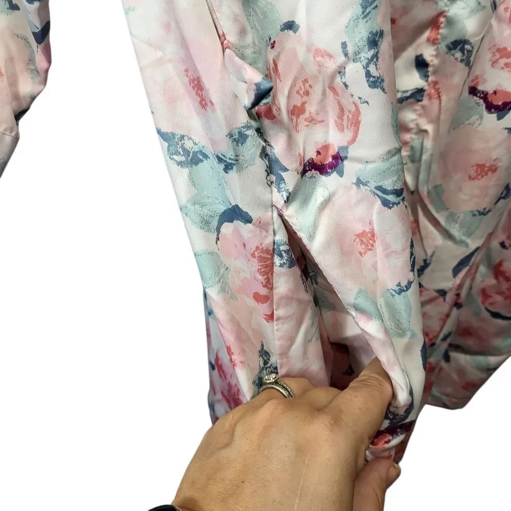 Icing Floral Belted Kimono Robe Size Small/Medium - Picture 4 of 11